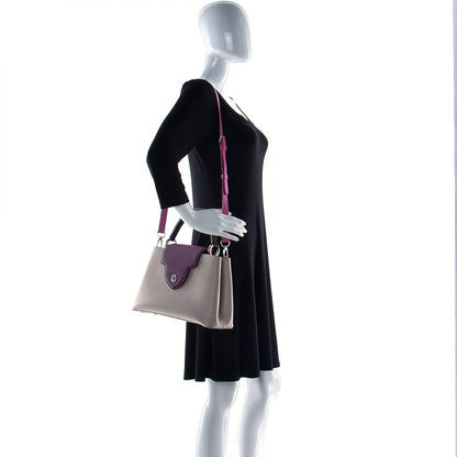 Louis Vuitton Taurillon Capucines PM Galet Violet 4 of 17
