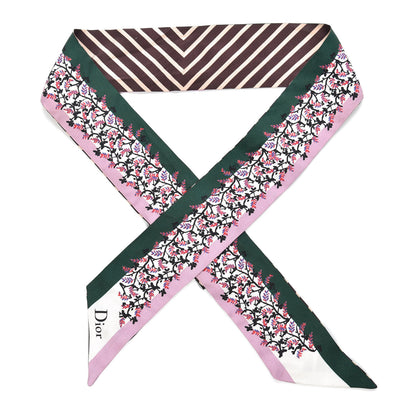 Christian Dior Silk Floral Mitzah Scarf Multicolor 1 of 4