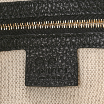 Gucci Pebbled Calfskin Medium Soho Chain Shoulder Bag Black 6 of 11