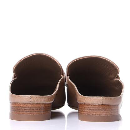 Hermes Goatskin Rivoli Mules 37 Havane 6 of 11