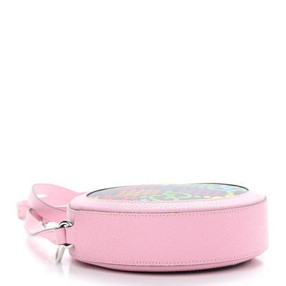 Gucci GG Supreme Monogram Psychedelic Round Shoulder Bag Black Multicolor Sugar Pink 4 of 9