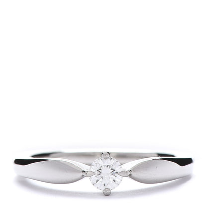Bulgari Platinum Diamond .19ct Dedicata a Venezia Solitaire Engagement Ring 51 5.75 1 of 6