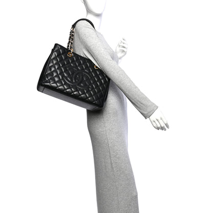 Chanel Caviar Quilted Grand Shopping Tote GST Black 2 of 13