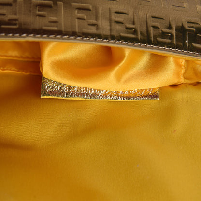 Fendi Vitello Mirror FF Embossed Mini Mama Baguette Oro Ambrato 7 of 16
