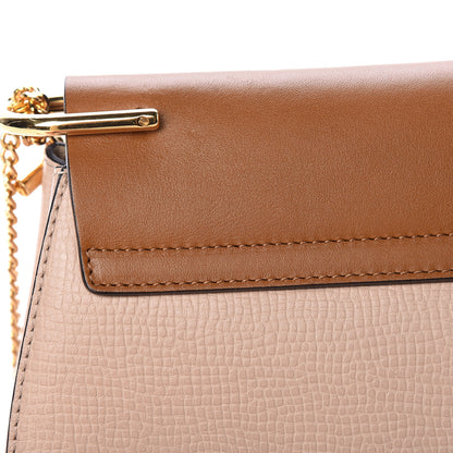 Chloe Grained Calfskin Lambskin Bi-Color Drew Shoulder Bag Powder Beige Mustard 12 of 13