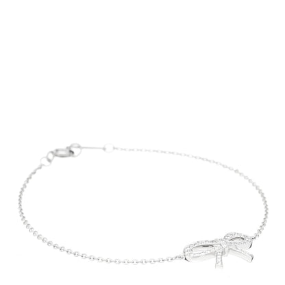 Tiffany Platinum Diamond Bow Bracelet 1 of 3