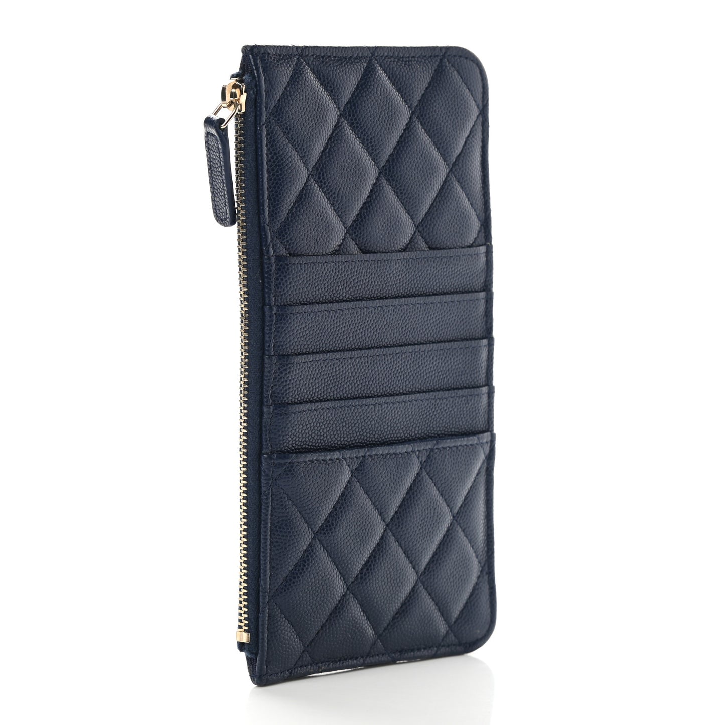 Caviar Quilted Classic iPhone Pouch Navy