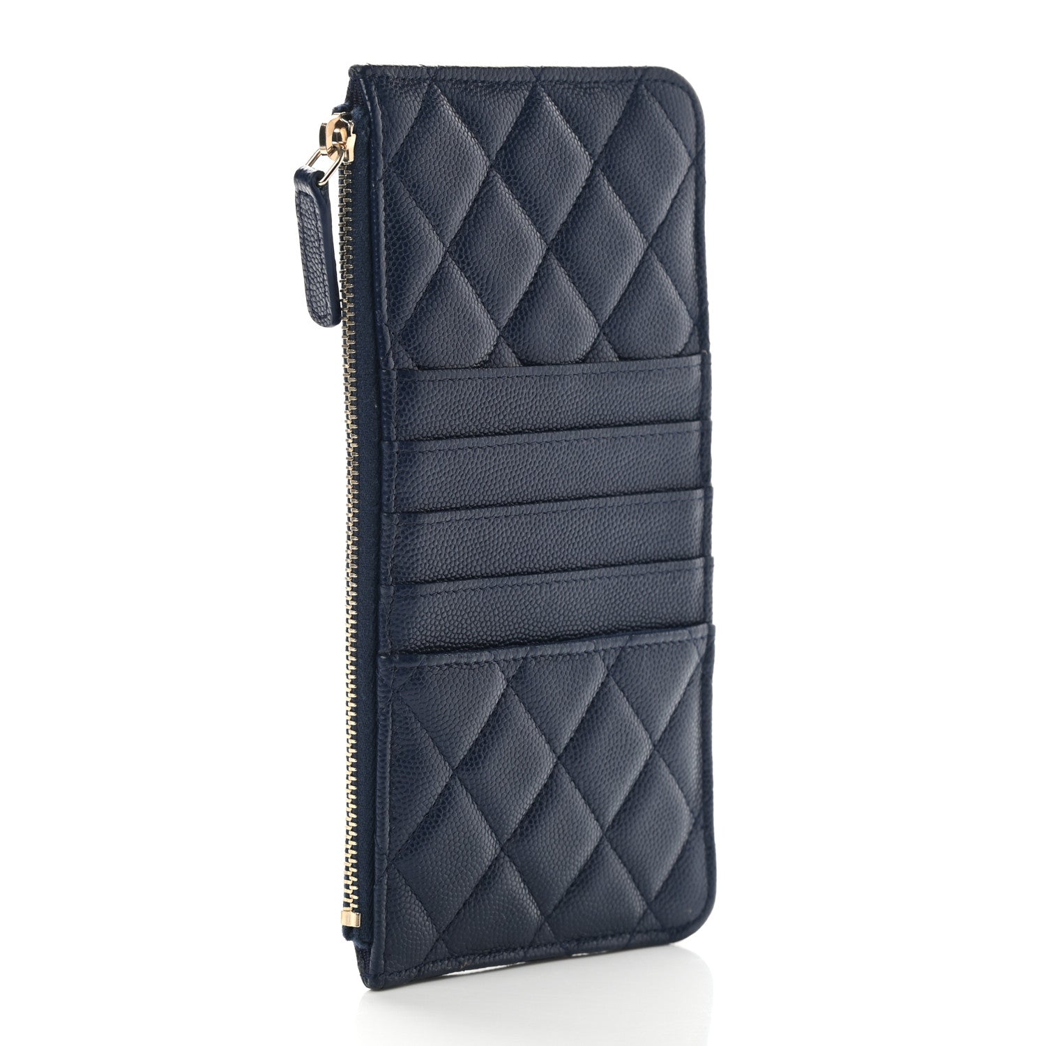 Chanel Caviar Quilted Classic iPhone Pouch Navy 3 of 9