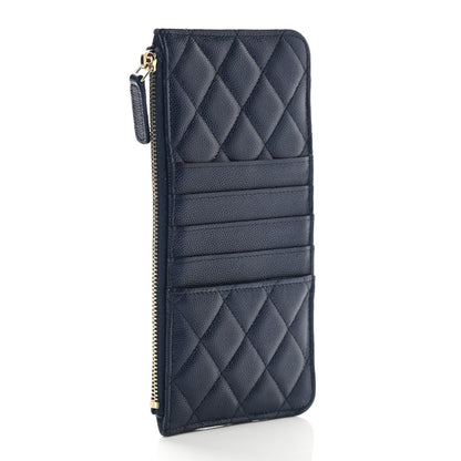 Chanel Caviar Quilted Classic iPhone Pouch Navy 3 of 9