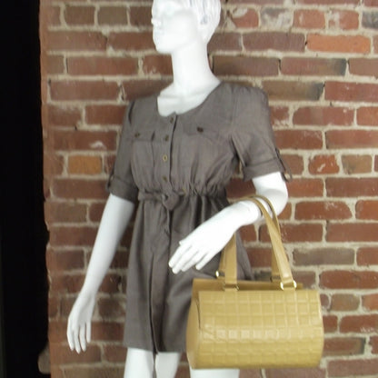 Chanel Lambskin Chocolate Bar Quilted Bag Beige 2 of 9