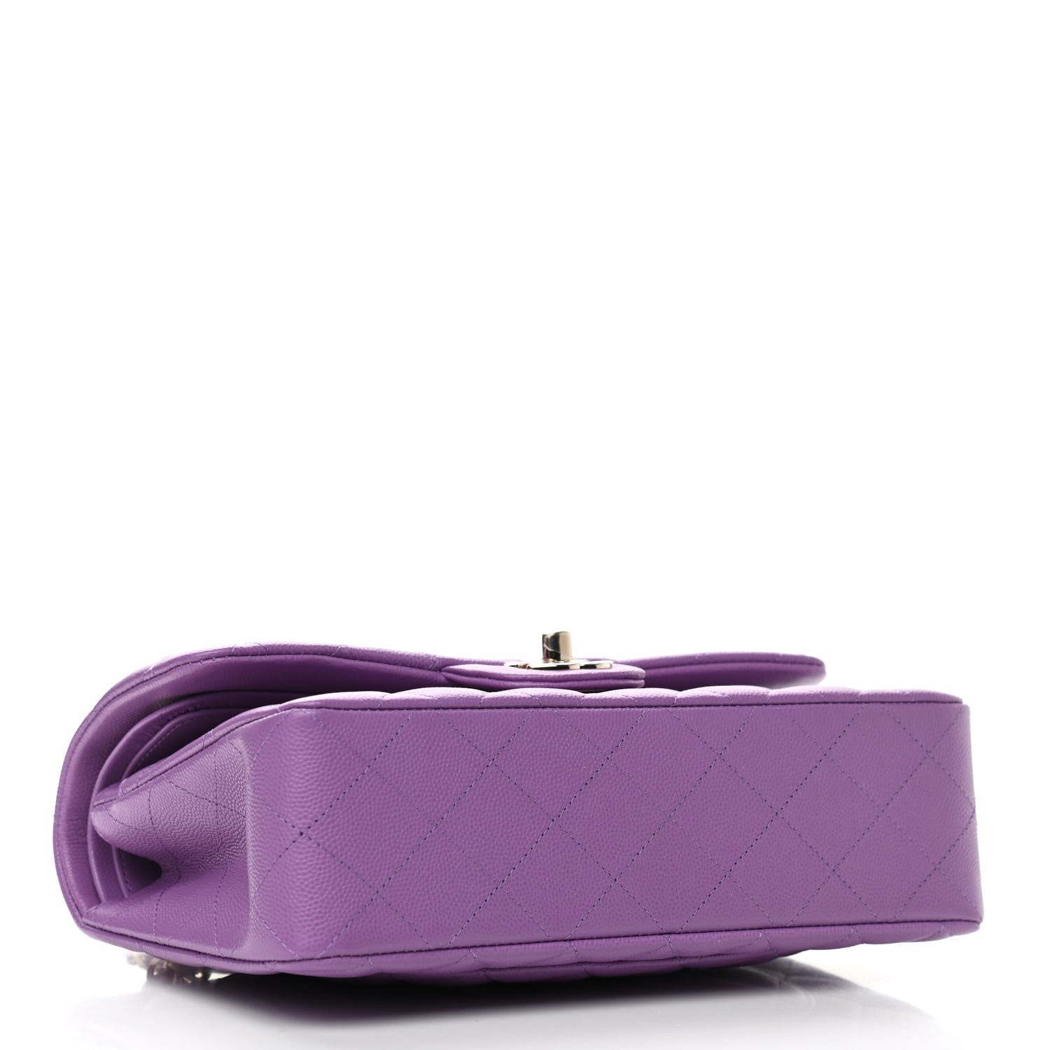 Chanel Caviar Quilted Small Double Flap Purple 4 of 11