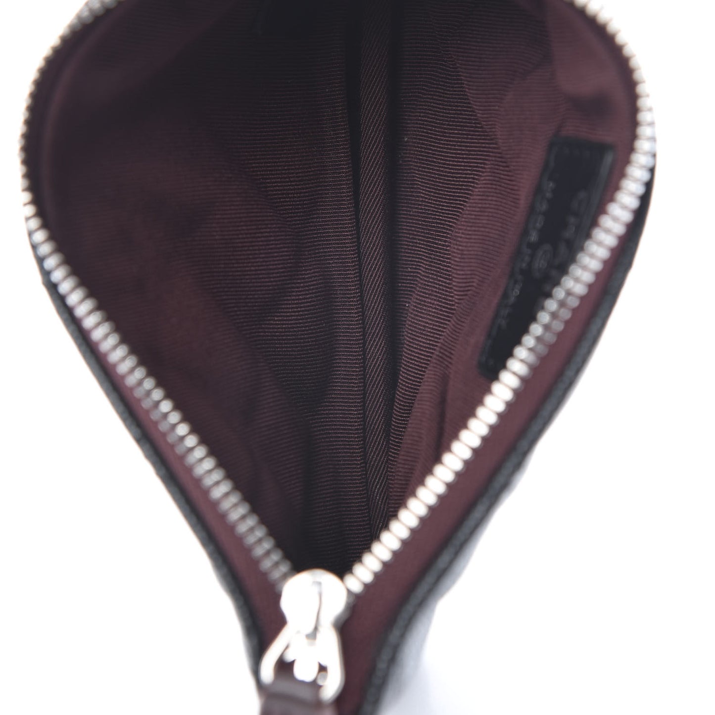 Caviar Quilted Small Cosmetic Case Black