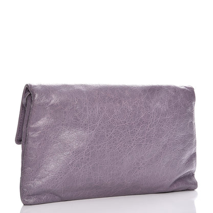 Balenciaga Agneau Giant 12 Silver Hardware Envelope Clutch Glycine 3 of 8
