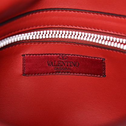 Valentino Garavani Lambskin Large Free Rockstud Spike Shoulder Bag Rosso Valentino 7 of 9