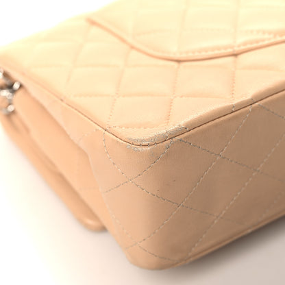 Chanel Lambskin Quilted Medium Double Flap Beige 11 of 15