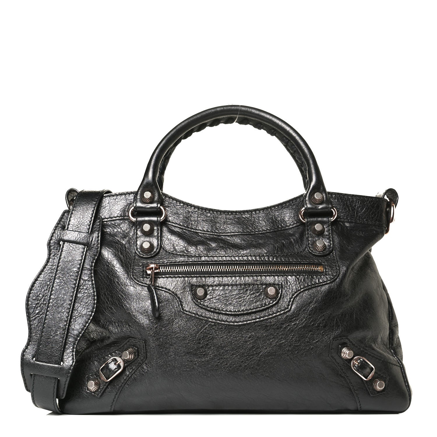 Balenciaga Agneau Giant 12 Rose Gold Hardware Town Black 1 of 9
