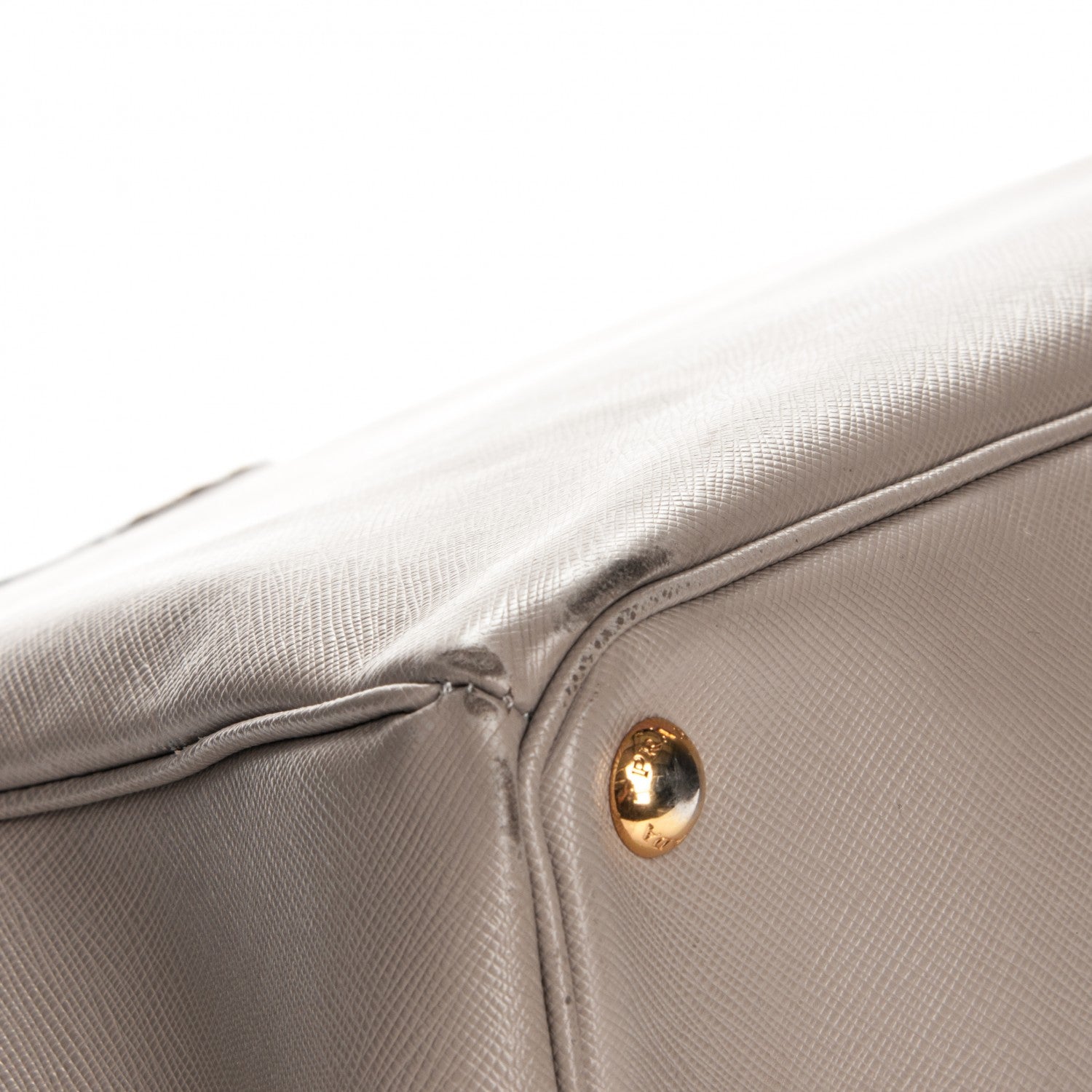 Prada Saffiano Large Galleria Double Zip Tote Pomice 8 of 14