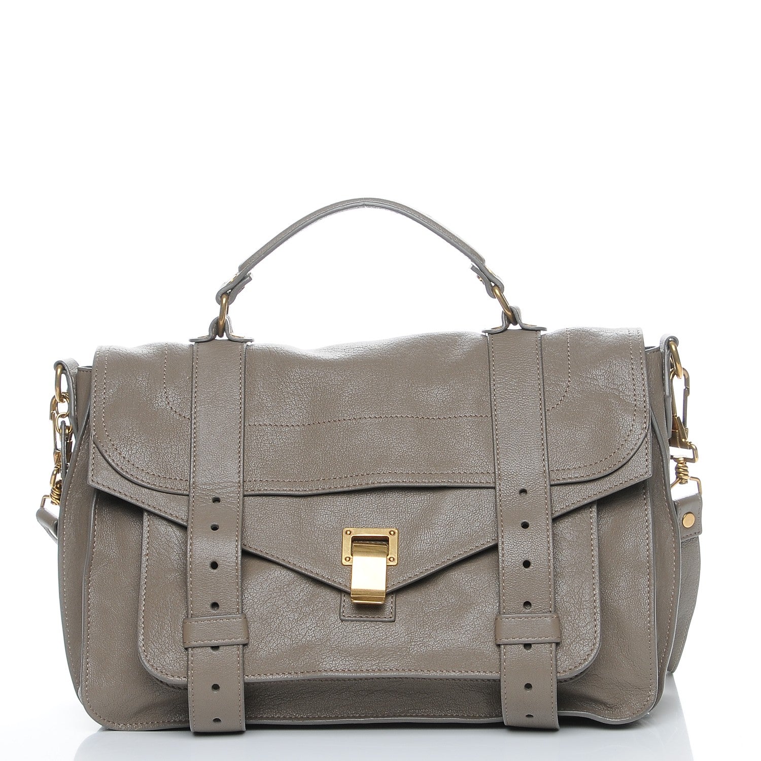 Proenza Schouler Lambskin Medium PS1 Satchel Smoke 1 of 9