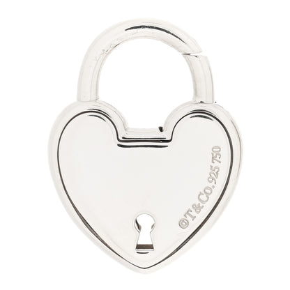 Tiffany 18K Rose Gold Sterling Silver Lock Heart Charm 3 of 4