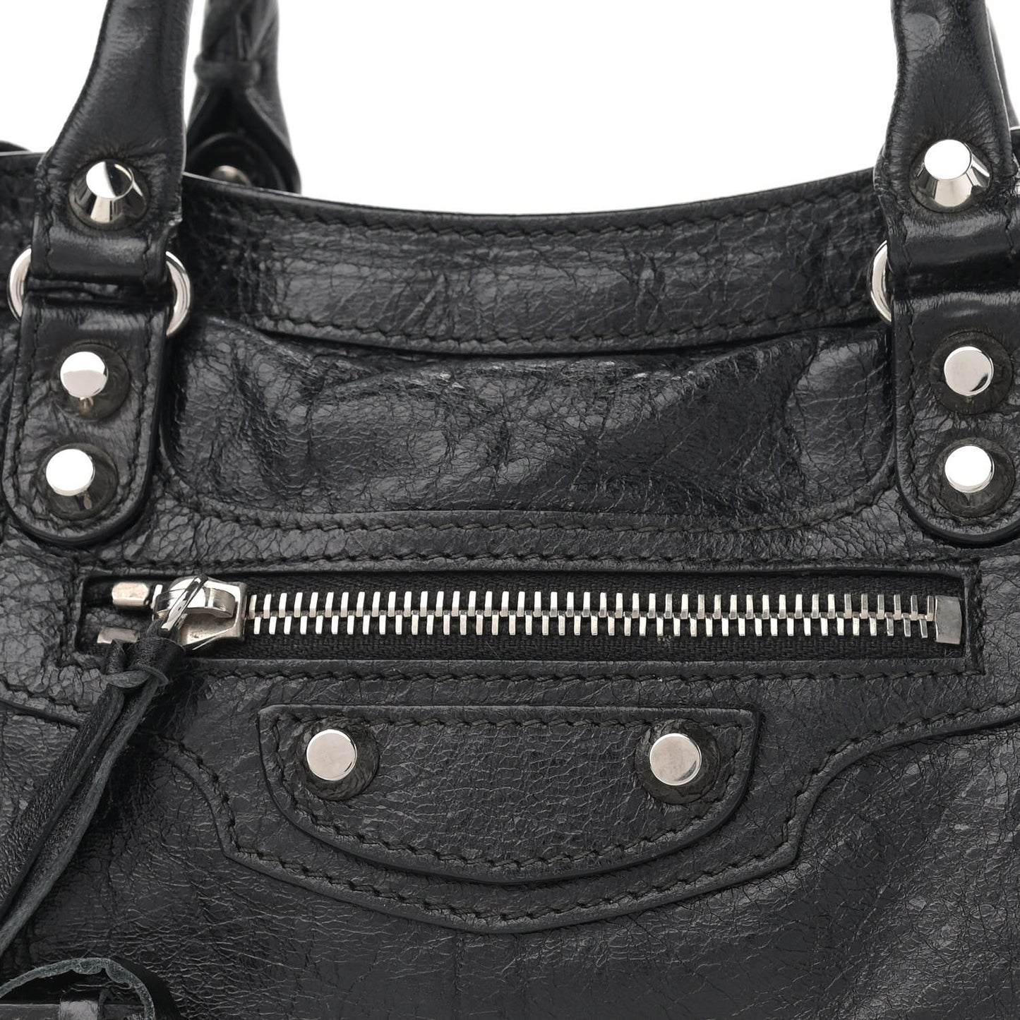 Agneau Classic Silver Hardware S City Black