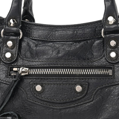 Balenciaga Agneau Classic Silver Hardware S City Black 8 of 12