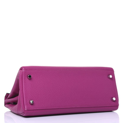 Hermes Togo Kelly Retourne 28 Rose Pourpre 5 of 42