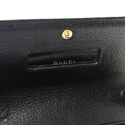 Gucci Dollar Calfskin Web Ophidia Wallet On Chain Black 6 of 10