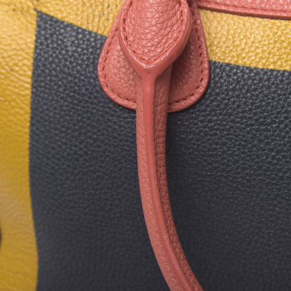 Burberry Grainy Calfskin Small The Bee Top Handle Storm Blue Bright Peony 11 of 21