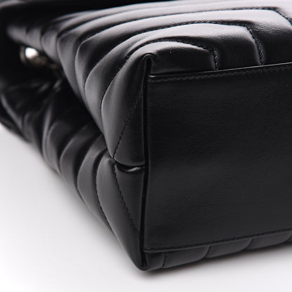 Saint Laurent Calfskin Y Quilted Monogram Medium Loulou Chain Satchel Black 8 of 10