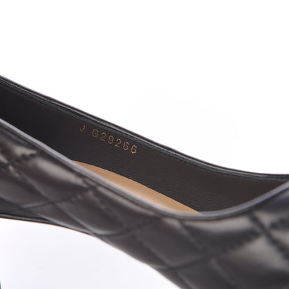 Chanel Lambskin Quilted Cap Toe Pumps 37 Black 8 of 9