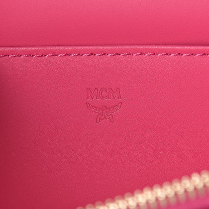 MCM Visetos Mina Crossbody Bag Beige Pink 6 of 8