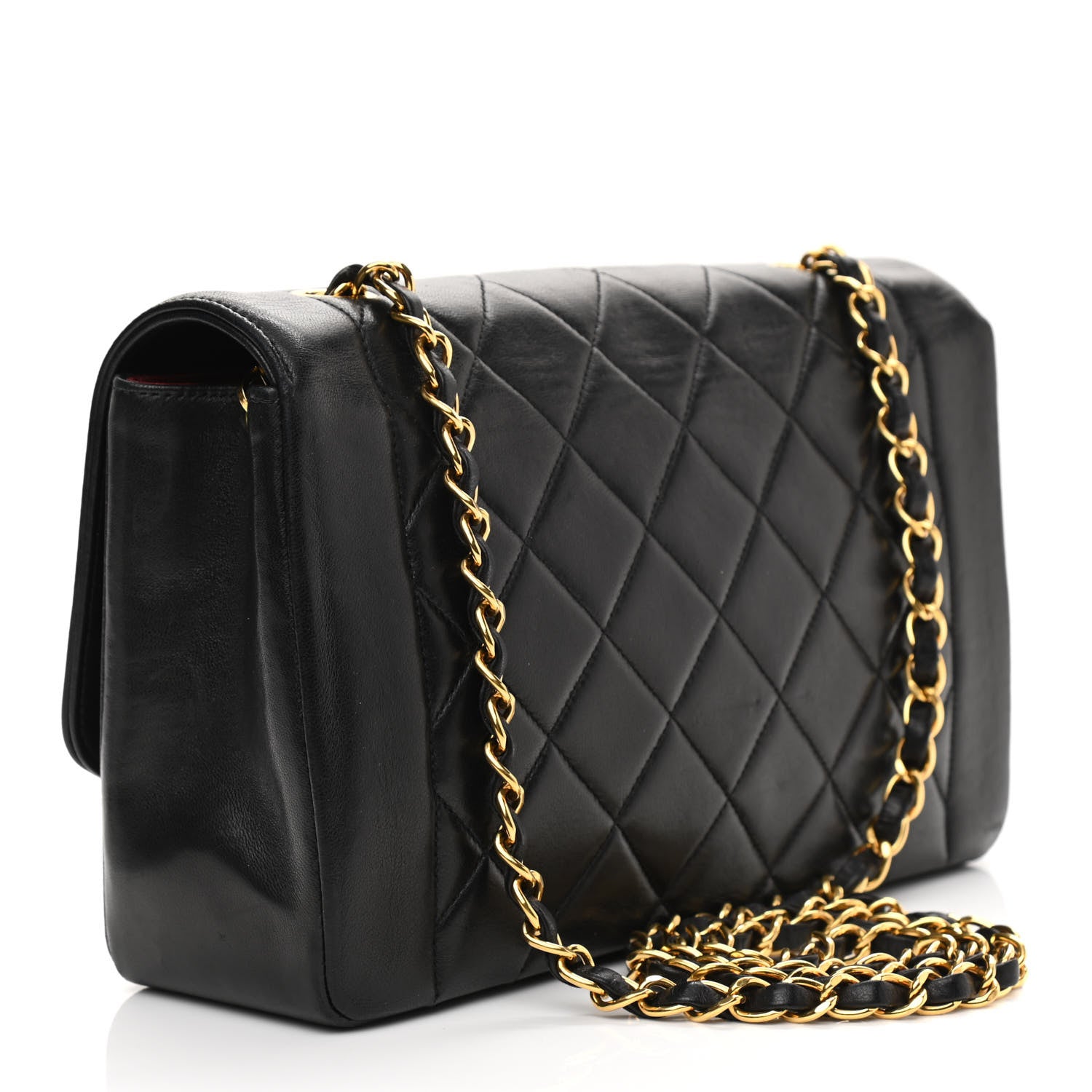 Chanel Lambskin Quilted Medium Single Flap Black 3 of 10