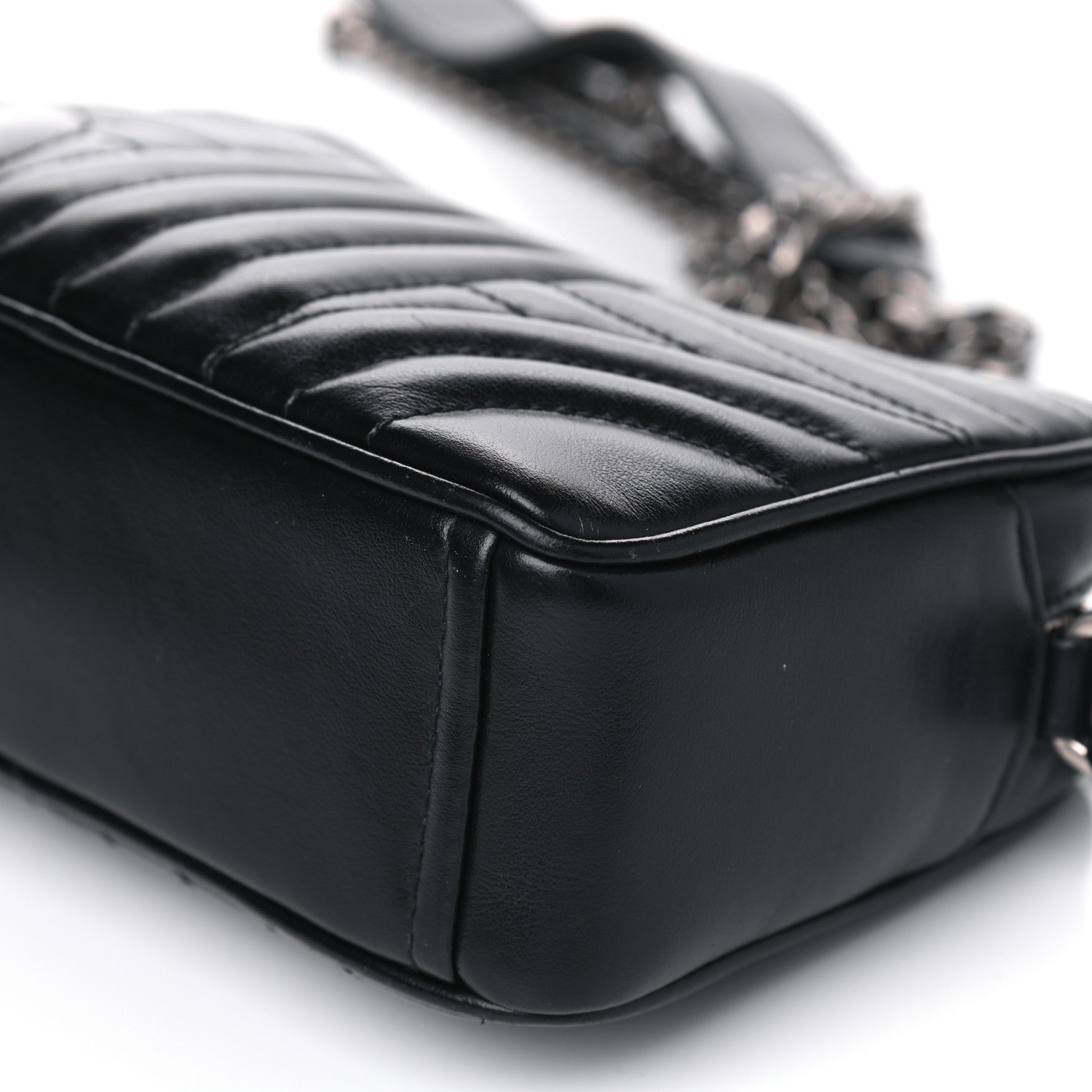 Prada Soft Calfskin Diagramme Crossbody Bag Black 8 of 9