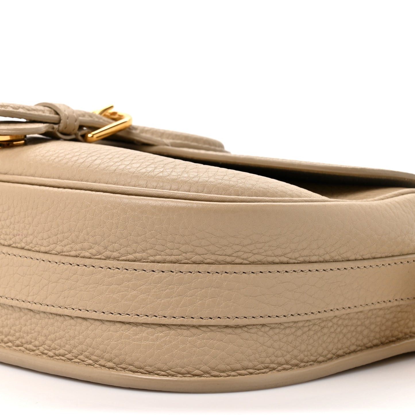 Grained Calfskin Large Bobby Flap Beige