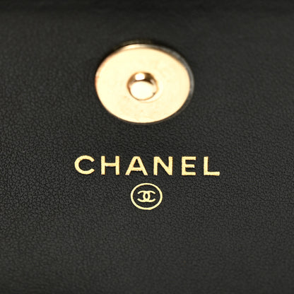 Chanel Calfskin Quilted Maxi Pearls Clutch With Chain Black 6 of 11