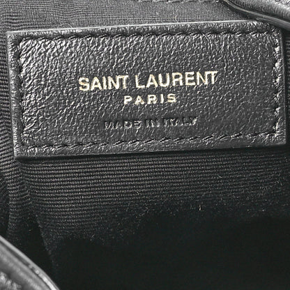Saint Laurent Lambskin Matelasse Monogram Joe Backpack Black 6 of 10