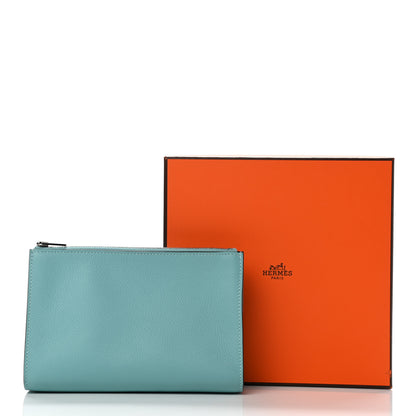 Hermes Evercolor Verso Zipengo PM Toiletry Pouch Bleu Atoll Bleu Saphir 8 of 8