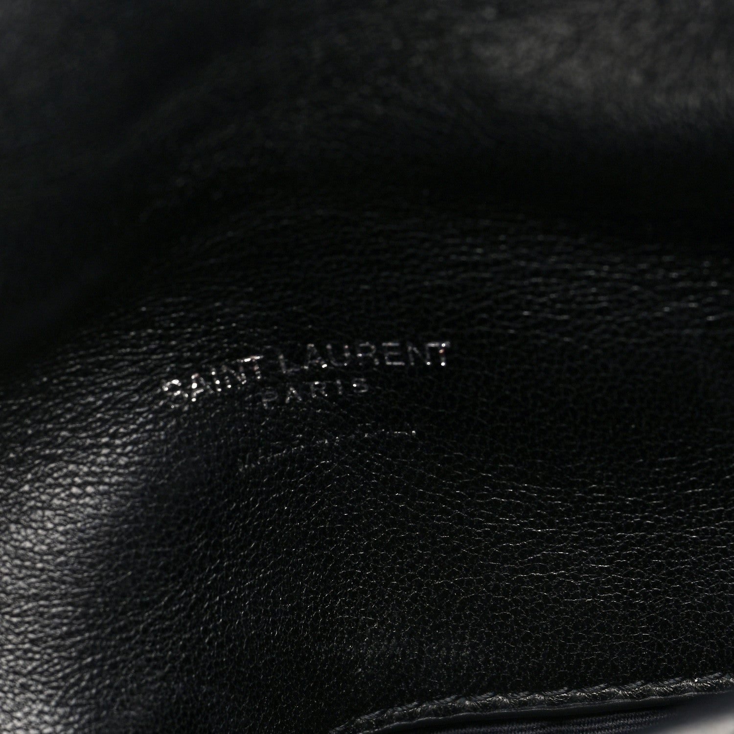Saint Laurent Lambskin Monogram Loulou Puffer Pouch Clutch Black 7 of 12