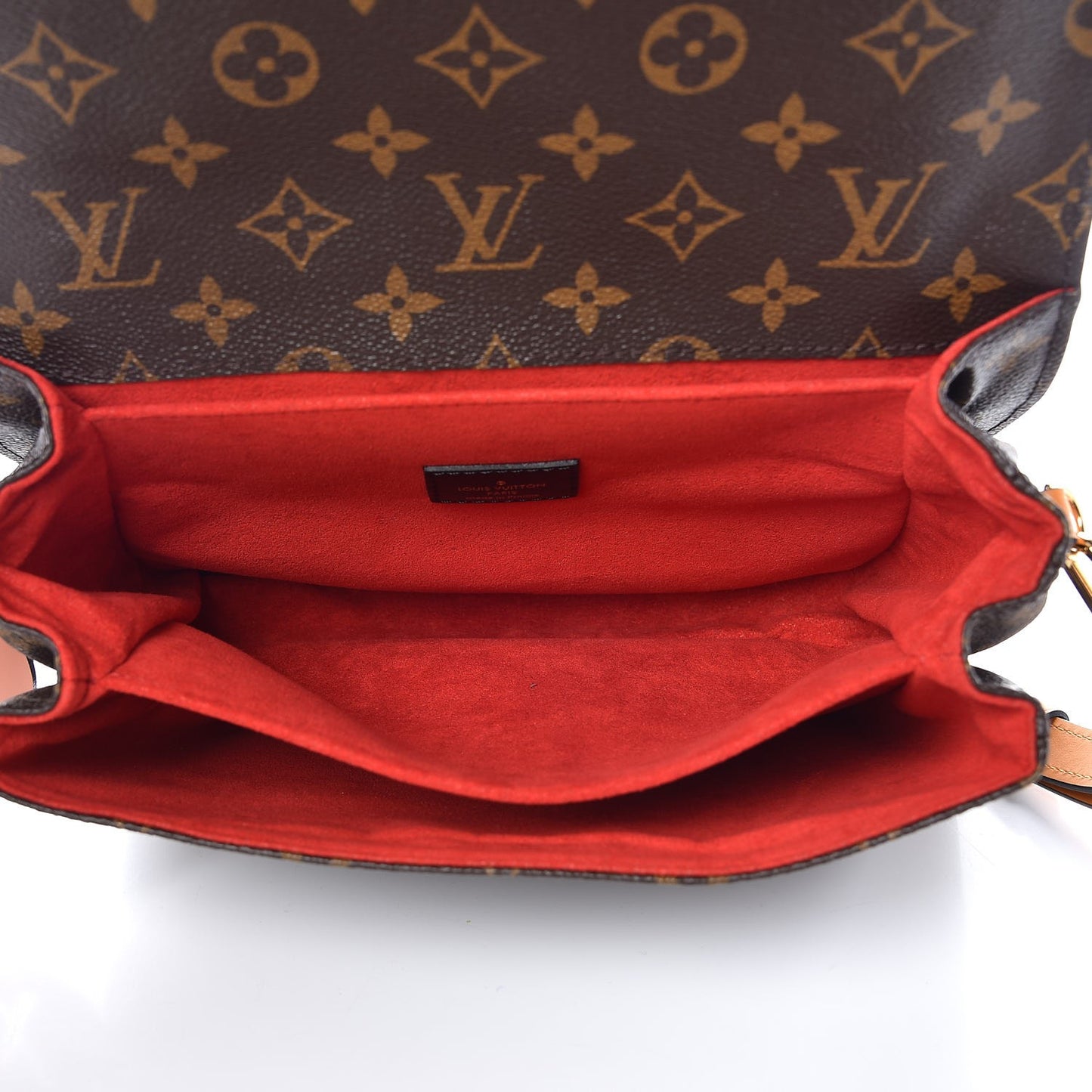Monogram Braided Pochette Metis Coquelicot