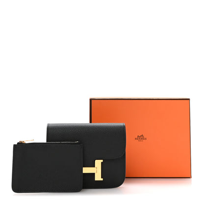 Hermes Epsom Constance Slim Wallet Black 9 of 9