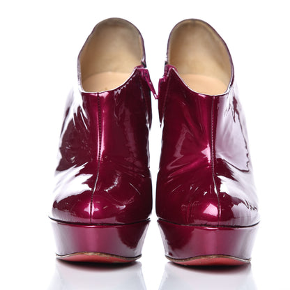 Christian Louboutin Patent 120 Ankle Boots 40 Framboise 2 of 12