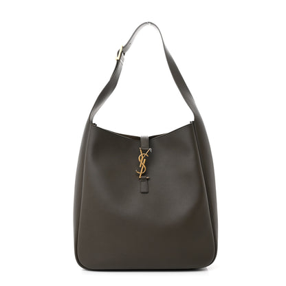 Saint Laurent Smooth Calfskin Large Le 5 A 7 Soft Hobo Light Musk 1 of 11
