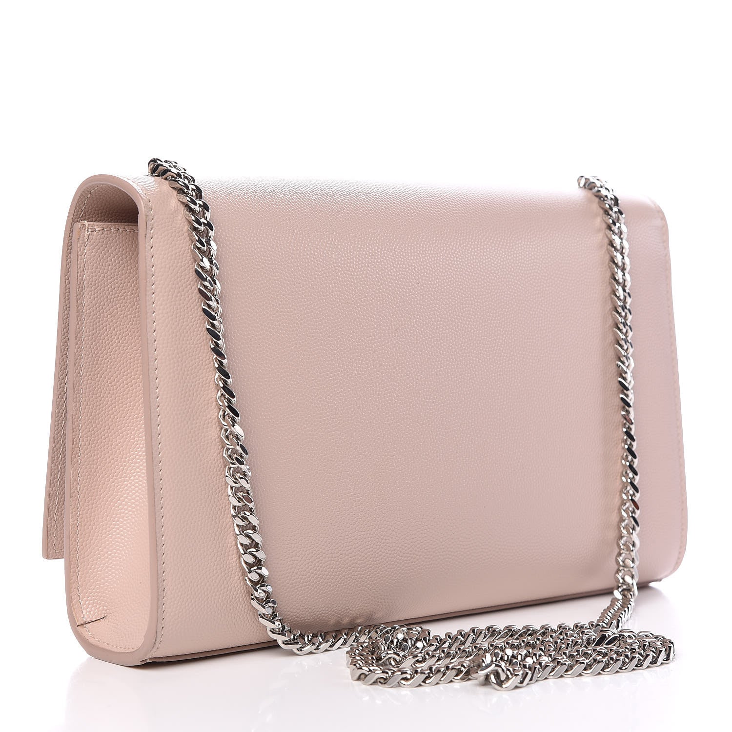 Saint Laurent Grain De Poudre Medium Classic Monogram Kate Satchel Marble Pink 3 of 11