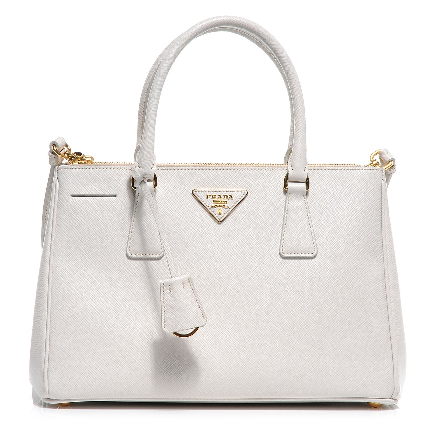 Prada Saffiano Lux Small Tote Talco 1 of 8