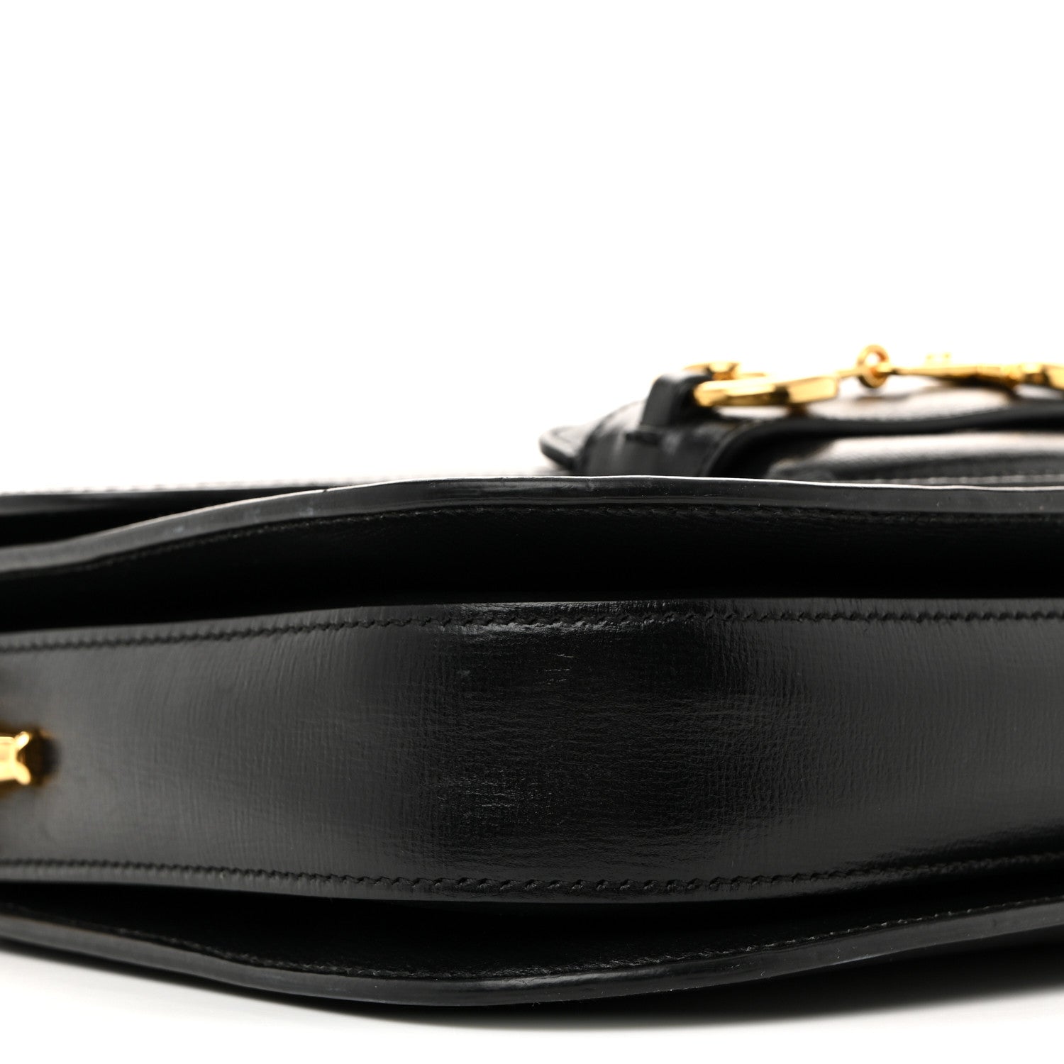 Gucci Azalea Calfskin Horsebit 1955 Shoulder Bag Black 9 of 16
