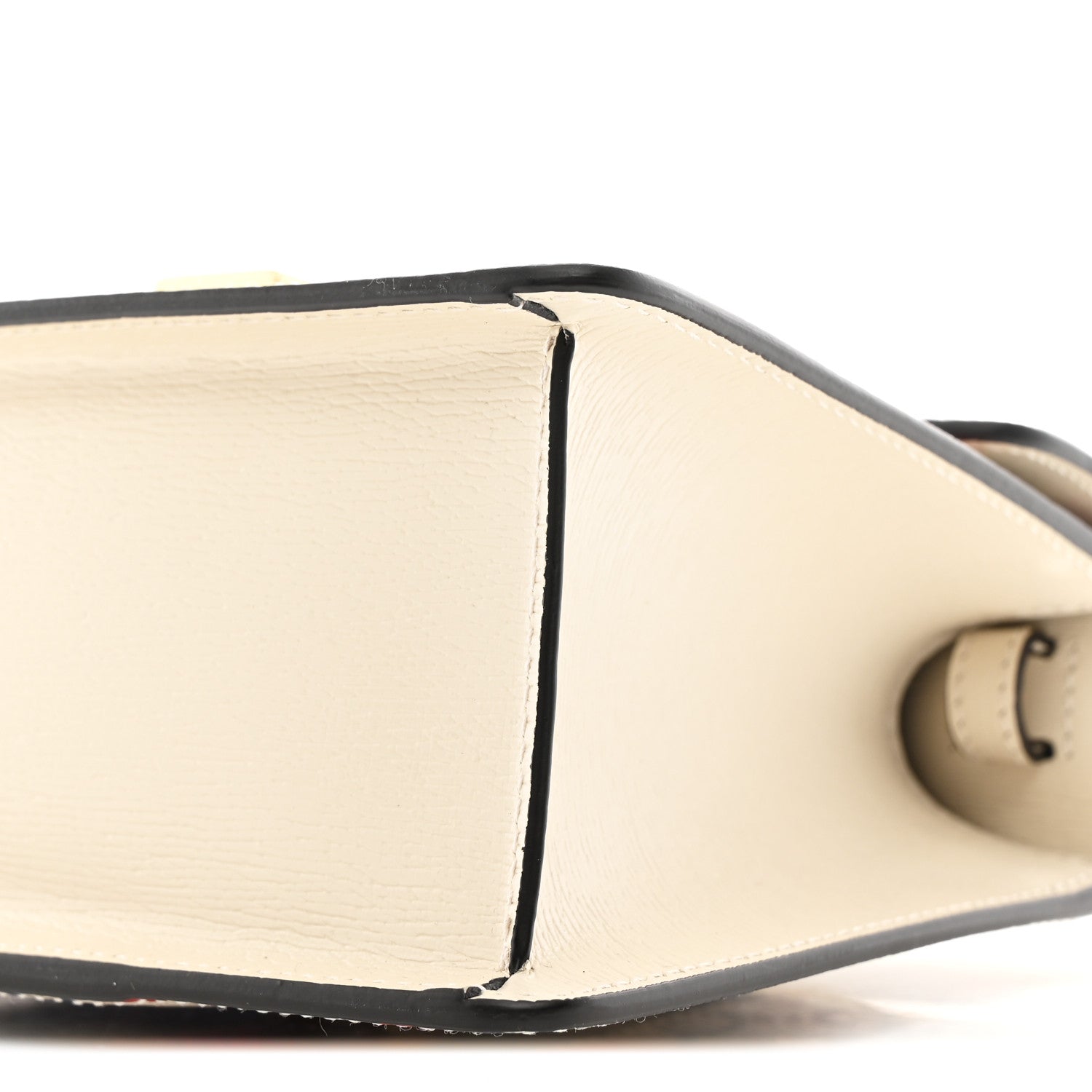Gucci Calfskin Valentine's Day Exclusive Mini Sylvie Top Handle Bag Ivory 10 of 10