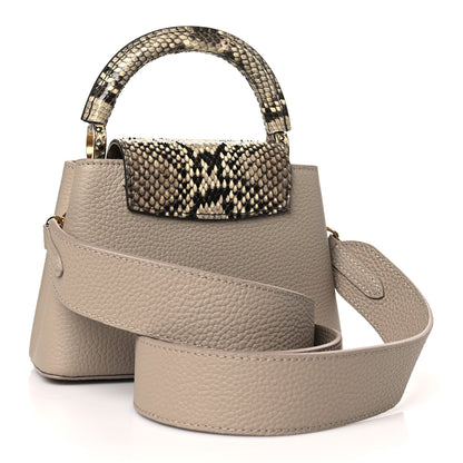 Louis Vuitton Taurillon Snakeskin Mini Capucines Galet 3 of 8