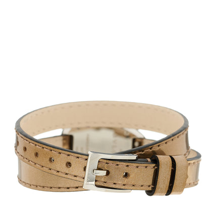 Bulgari Stainless Steel 18K Rose Gold Patent Diamond Bezel Mother of Pearl 20mm Serpenti Double Wrap Quartz Watch 3 of 4