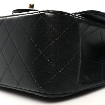 Chanel Lambskin Quilted Mini Square Flap Black 10 of 11