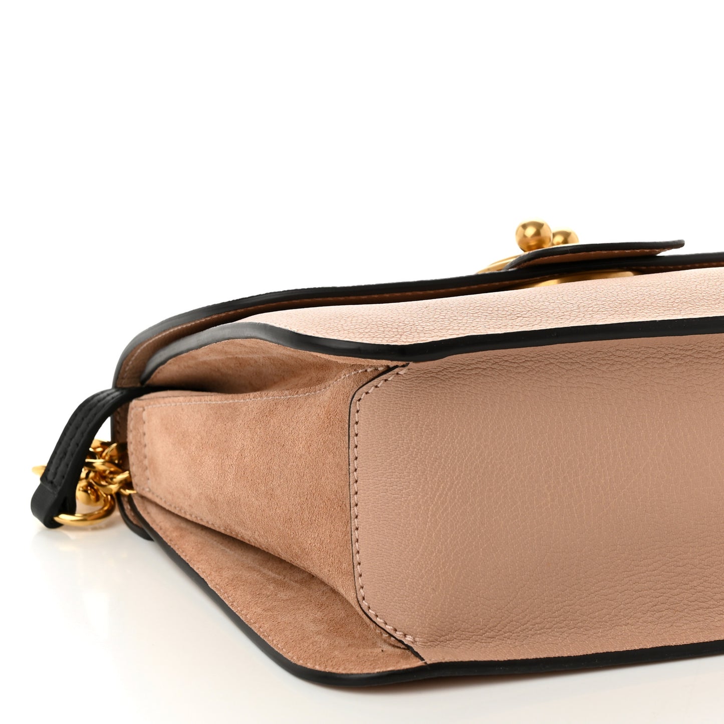 Goatskin Medium Mily Shoulder Bag Biscotti Beige